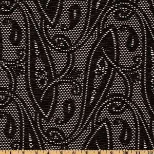  Stretch Novelty Knit Diecut Black/Gold Fabric By The Yard 