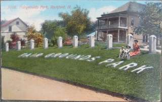 1912 Postcard Fairgrounds Park   Rockford, Illinois IL  