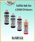   Yellow Edible Ink Refill Kit For All Canon Edible Image Cake Printer