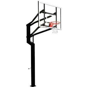   Ground Basketball Hoop with 60 Inch Glass Backboard