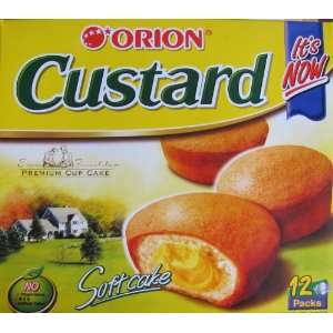 Orion Custard Soft Cake, 0.81 ounce Packages (Pack of 36)  