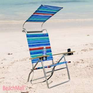 Copa Sports Deluxe 4 position Aluminum Beach Chair w/ Canopy at 