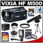 CANON Vixia HF M500 Flash Memory HD Camcorder + 32GB Card + Video 