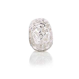Bling Jewelry Filigree 925 Sterling Silver CZ Flower April Birthstone 