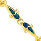 goldia White Gold Opal & Diamond Birthstone Link Bracelet