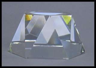 BEAUTIFUL AUSTRIAN CUT CRYSTAL FACETED FIGURINE STAND  