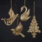 DDI Plastic Gold Glitter Christmas Ornaments(Pack of 384)