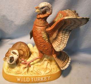 WILD TURKEY decanter * Turkey with RACCOON #5 * nice  