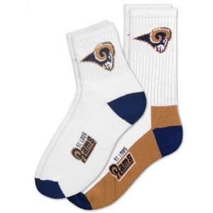    St. Louis Rams Mens Socks, Large (2 pack)