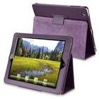 New Purple Leather Case+Home+Car Charger For iPad 2 WiFi