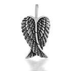 Bling Jewelry Sterling Silver Large Feather Angel Heart Wing Pendant