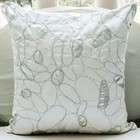 The HomeCentric White Luxury   12x12 Inches Throw Pillow Covers 