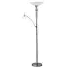   Choice Collection 71 in. Antique Brass Floor Lamp with Reading Light