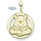   attach Double Plate Vermeil Silver Winnie the Pooh Pendant or Charm