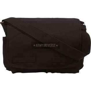 Black Heavy Weight Classic Messenger Bag  Rothco Clothing Handbags 