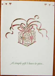 Lynnea Washburn Laser Cut Gift Box Ribbon Flowers Birthday Greeting 