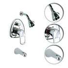 LITB Single Handle Wall Mount Bath Shower and Tub Faucet with Single 