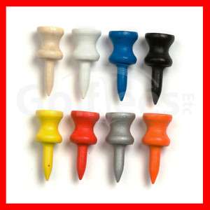 300 1 Step Down Golf Tees   Mix Of Assorted Colors   Wooden 