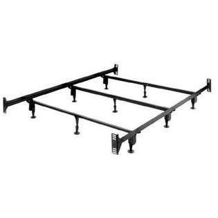 InSassy Sturdy Metal Bed Frame with Headboard and Footboard brackets 