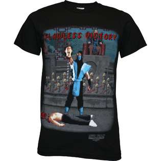 Mortal Kombat Klassic Flawless Victory T Shirt  Changes Clothing Mens 