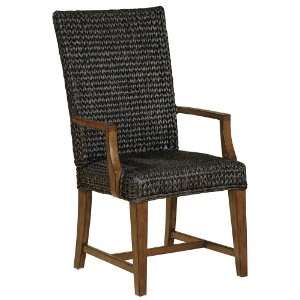  Seagrass Arm Chair in Licorice