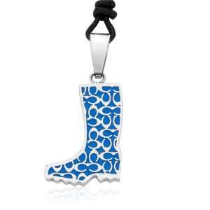  Ziovani 2 tone Classic Boot Stainless Steel Pendant 