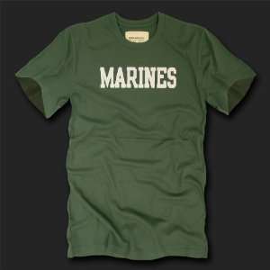  MARINES OLIVE T SHIRT SHIRT SHIRTS U.S. MILITARY SIZE 