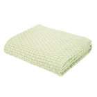 Elegant Baby Ribbed Blanket, Green, 36 X 45