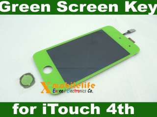 Green Color Touch Digitizer LCD Display Screen for iPod Touch 4th Gen 