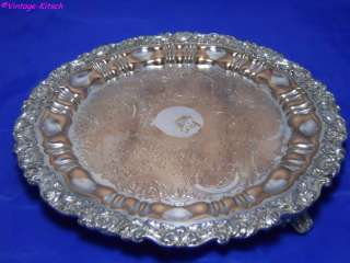 OLD SHEFFIELD SILVER PLATE 12 INCH SALVER C. 1840  