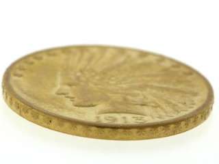 1913   S United States Indian Head Eagle Ten Dollar $10 Gold Coin NR 