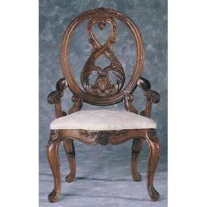  Jessica McClintock Home Oval Back Arm Chair   Set of 2 