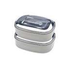 LunchBots Stainless Steel Food Containers, Urban Set 1