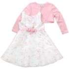 Youngland Girls Infant/Toddler Sleeveless Dress And Cardigan White 