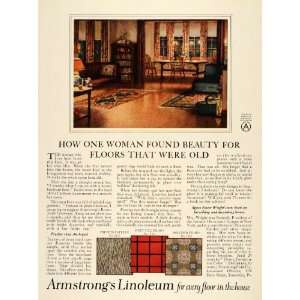   Linoleum Pattern Wright Jaspe Decor   Original Print Ad Home