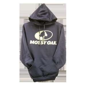 Mossy Oak Apparel Co Distressed Logo Hoodie Navy 2X  