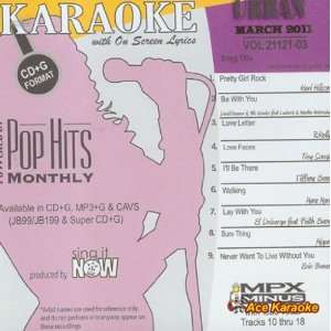  Pop Hits Monthly Urban   March 2011 Karaoke CDG 