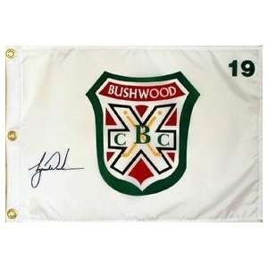   Tiger Woods UDA Signed Bushwood Country Club Pin Flag 