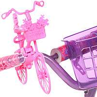 Dynacraft 12 inch Ride with Me Barbie BMX Bike   Girls   Purple Basket 