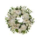 Allstate Floral Faux 20 Hydrangea/Peony/Rose Wreath Cream (Pack of 2 