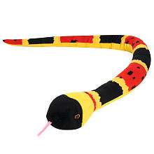   50 inch Plush Coral Snake   Yellow and Red   Toys R Us   
