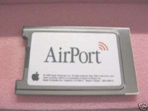 ORIGINAL APPLE AIRPORT 802.11b, WIRELESS CARD, PC24 H  