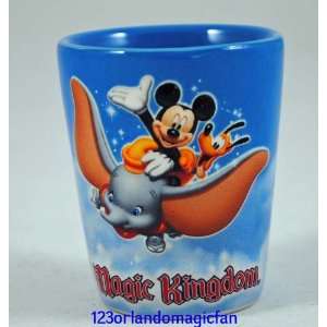 Disney World Magic Kingdom Mickey Dumbo Shot Glass  