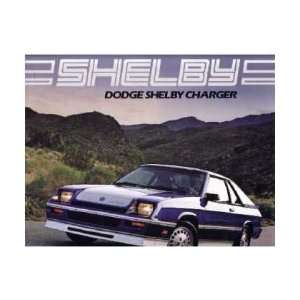  1983 DODGE SHELBY CHARGER Sales Brochure Book Automotive
