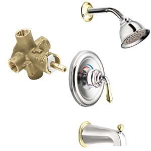 Moen T2449EPCP 2510 Monticello Posi Temp Tub and Shower Trim Kit with 
