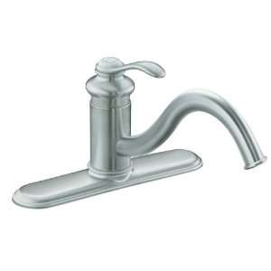 KOHLER K 12171 G Fairfax Single Control Kitchen Sink Faucet, Brushed 