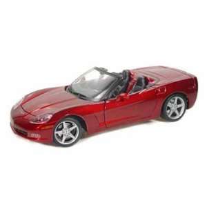  Corvette C6 Convertible 1/18 Metallic Red Toys & Games