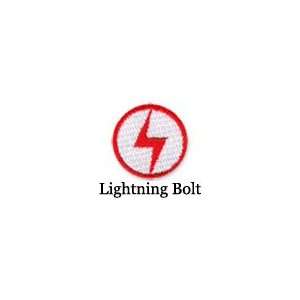  Soccer Ball Iron on Lightning Bolt Patch 10 Pack 