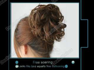 Scrunchie Pony Tail Synthetic Hair Extension Bun Hairpiece New Fashion 