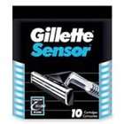 Gillette Sensor Shaving Cartridges for Men, 10 Count Packages (Pack of 